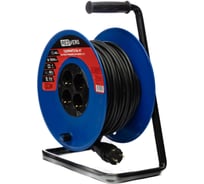 Удлинитель силовой REDVERG морозостойкий, КГ, на пластиковой катушке, 4 розетки, 3500Вт, 40м, с заземлением 00006696517