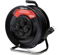 Удлинитель силовой морозостойкий REDVERG КГ на металлической катушке, 4 розетки, IP44, 4000Вт 40м (с/з) 00006696523