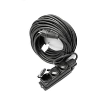 Удлинитель силовой морозостойкий REDVERG КГ 3x2,5, колодка 3 розетки, IP44, 20м (с/з) 00006696527