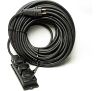 Удлинитель силовой морозостойкий REDVERG КГ 3x2,5, колодка 3 розетки, IP44, 30м (с/з) 00006696528