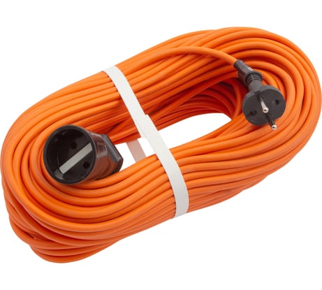 Силовой удлинитель-шнур Сибртех 50м, 1 розетка, 10A, тип УХ10, Россия 96054
