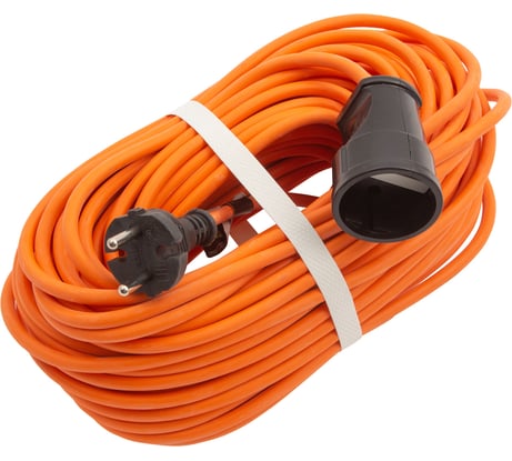 Силовой удлинитель-шнур Сибртех 30м, 1 розетка, 10A, тип УХ10, Россия 96053