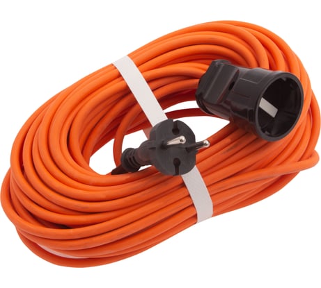 Силовой удлинитель-шнур Сибртех 20м, 1 розетка, 10A, тип УХ10, Россия 96052