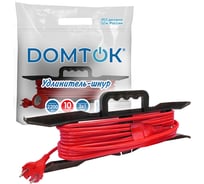 Удлинитель-шнур на рамке DOMTOK ПВС 2*1, 2,2кВт, без заземления, 10м 2473