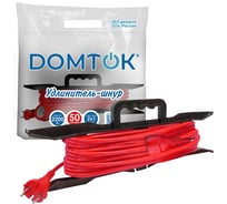 Удлинитель-шнур на рамке DOMTOK ПВС 2*1, 2,2кВт, без заземления, 50м 2477