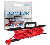 Удлинитель-шнур на рамке DOMTOK ПВС 2*1,5, 3,5кВт, без заземления, 20м 2403