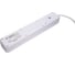 Фильтр-удлинитель DOMTOK 5 гнезд, ПВС 3*1, 10А/2,2кВт, выключатель с индикацией, с заземлением, белый, 1,8м 2527 4