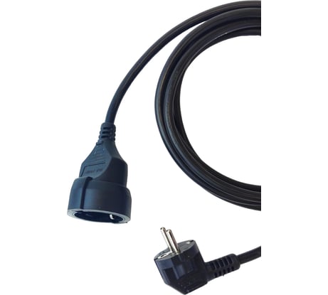 Удлинитель Filum FL-PEC-CEE7/7-CEE7/3-С1-1.0-BK ПВС-АП 3x1.5 CEE7/7-CEE7/3, 220/250В, 16А, черный, 1.0м, 00-01213207