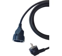 Удлинитель Filum ПВС-АП 3x1.5 CEE7/7-CEE7/3, 220/250В, 16А, черный, 5.0м FL-PEC-CEE7/7-CEE7/3-С1-5.0-BK