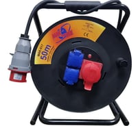 Кабельный удлинитель на катушке MTG ПВХ 2x250V+1x440V MAK-17 32361