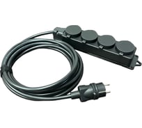 Удлинитель силовой iTOK тип SU серии iCONNECT с заземлением ПВС 3x2,5 мм 4 гнезда IP44 ГОСТ 1,5 м i-CONNECT-SU-PVS-325-4-44-1-5