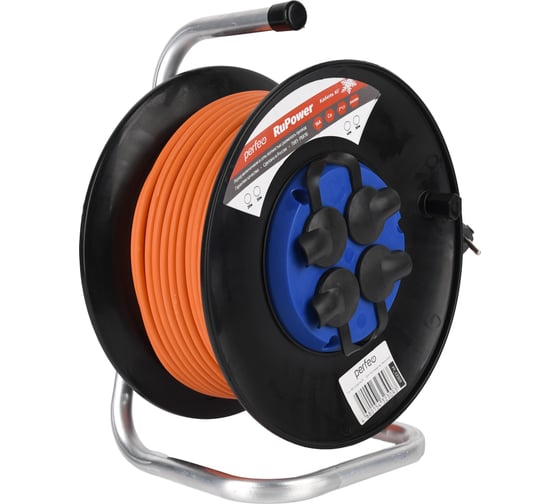 Удлинитель на катушке без заземления PERFEO RU POWER 30м 4гн КГ 30025126