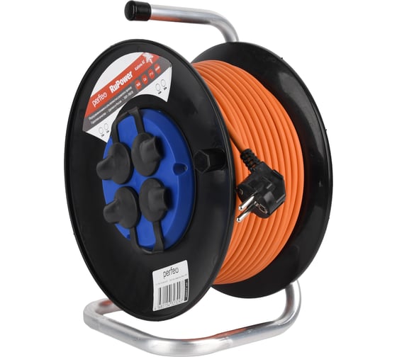 Удлинитель на катушке без заземления PERFEO RU POWER 30м 4гн КГ 30025126