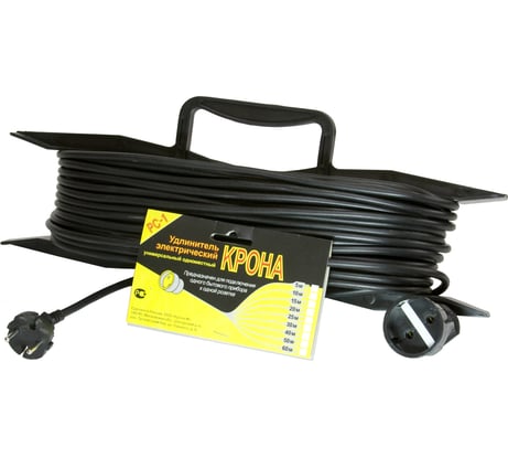 Силовой удлинитель на рамке (30 м; 2,2 кВт; 10 А; 1 розетка) Крона КС114030