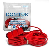 Удлинитель силовой DOMTOK 3 розетки IP-44 АРКТИК Морозостойкий КГ 3*1,5, 3,5кВт, з/к 20м 2600