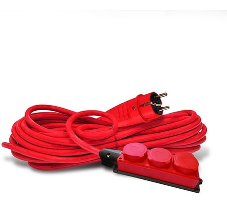 Удлинитель силовой DOMTOK 3 розетки IP-44 АРКТИК Морозостойкий КГ 3*1,5, 3,5кВт, з/к 50м 2603