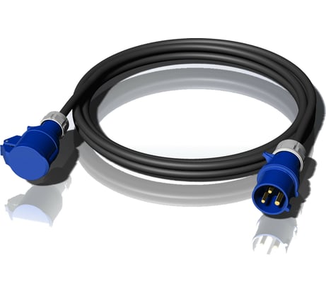 Однофазный удлинитель ALPENBOX CEE16A 3P - CEE16A 3P IP44 XTREM H07RN-F 3Х2.5 10 м 8960010