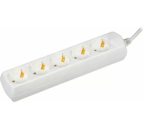 Удлинитель GENERICA У05 5 мест 2P+PE/5м 3х1мм2 10А/250В WYP10-10-05-05-Z-G