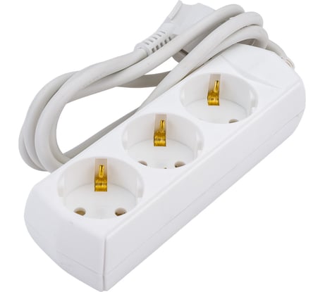 Удлинитель GENERICA У03 3 места 2P+PE/1,5м 3х1мм2 10А/250В WYP10-10-03-D15-Z-G