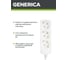Удлинитель GENERICA У03 3 места 2P+PE/1,5м 3х1мм2 10А/250В WYP10-10-03-D15-Z-G 3