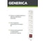 Удлинитель GENERICA У05 5 мест 2P+PE/1,5м 3х1мм2 10А/250В WYP10-10-05-D15-Z-G 2