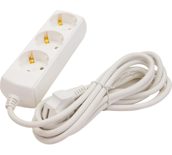 Удлинитель GENERICA У03 3 места 2P+PE/3м 3х1мм2 10А/250В WYP10-10-03-03-Z-G