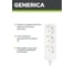 Удлинитель GENERICA У03 3 места 2P+PE/3м 3х1мм2 10А/250В WYP10-10-03-03-Z-G 3