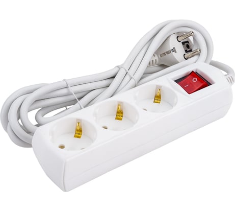 Удлинитель GENERICA У03В 3 места 2P+PE/3м 3х1мм2 10А/250В WYP10-10-03-03-ZK-G