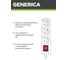 Удлинитель GENERICA У03В 3 места 2P+PE/3м 3х1мм2 10А/250В WYP10-10-03-03-ZK-G 3