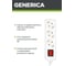 Удлинитель GENERICA У03В 3 места 2P+PE/5м 3х1мм2 10А/250В WYP10-10-03-05-ZK-G 3