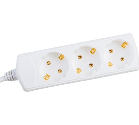 Удлинитель GENERICA У03 3 места 2P+PE/5м 3х1мм2 10А/250В WYP10-10-03-05-Z-G