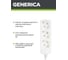 Удлинитель GENERICA У03 3 места 2P+PE/5м 3х1мм2 10А/250В WYP10-10-03-05-Z-G 3
