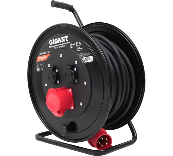 Промышленный удлинитель Gigant КГ 5х4 30м на катушке 80160