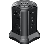 Беспроводная зарядка QUMO Power Tower Pro + Wireless SFU2 (P-0010) черный, 6 розеток 50740