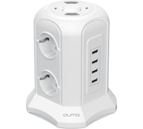 Беспроводная зарядка QUMO Power Tower Pro + Wireless SFU2 (P-0010) белый, 6 розеток 50741