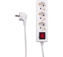 Удлинитель ЕТР 3 гнезда 2м, 10А/2,3кW с з/к и выкл., ПВС 3x0,75 "POWERMAN" ETP 77022