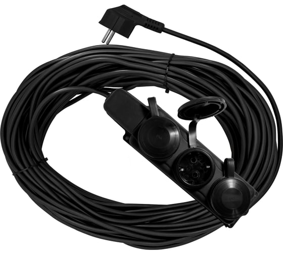 Силовой удлинитель-шнур с колодкой PROGIX 20 метров КГ 2х1.5 KT3FKR20 1