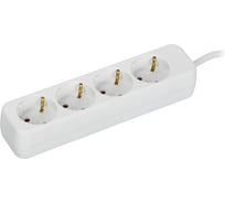 Удлинитель IEK UMA У04 4 места 3м 3х1мм2 10А белый UM-YP10-10-04-03-Z-K01