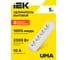 Удлинитель IEK UMA У04 4 места 5м 3х1мм2 10А белый UM-YP10-10-04-05-Z-K01 2
