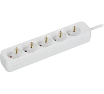 Удлинитель IEK UMA У05 5 мест 3м 3х1мм2 10А белый UM-YP10-10-05-03-Z-K01