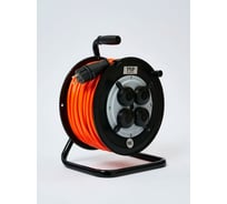 Удлинитель ТОРЭЛЕКТРО ПВС 2200 Вт, 30м, на катушке, IP44, с заземлением 426