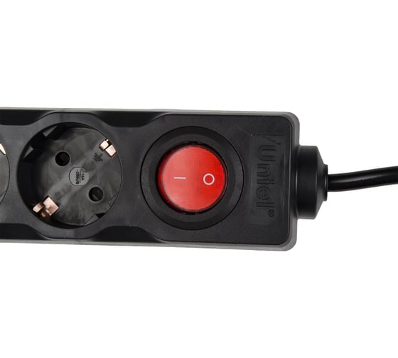 Бытовой удлинитель Uniel BLACK S-GCD4-3B UL-00003610