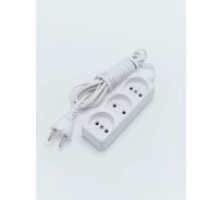 Удлинитель трехместный СПб УПП-5 ШВВП 2х0, 75-26-3м белый 99927454