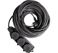 Удлинитель морозостойкий КГ АТЛАНТ Электрон 3х2, 5 3 гнезда 30м IP44 EL70105