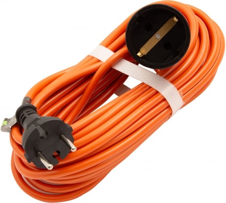 Силовой удлинитель-шнур Сибртех без заземления, ПВС, 10м,1200 Вт 6А, 1 розетка, тип УХз6 95811
