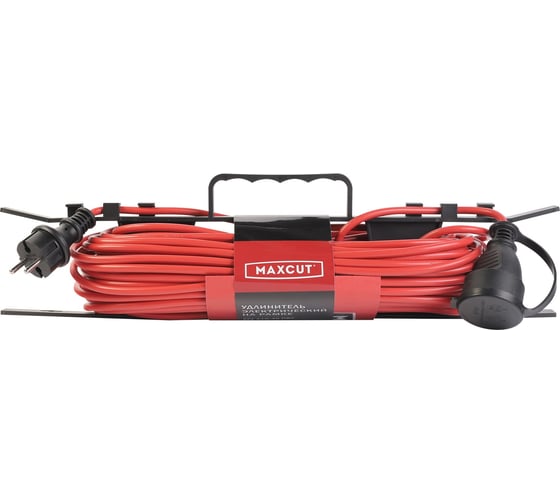 Удлинитель на рамке MAXCUT MaxCut EFZ 207-10 ПВС (2х0,75), 10м, 1 гнездо, ПВС, без заземления, IP44, 1540Вт 991240101 1