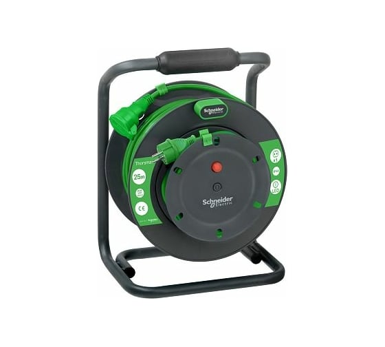 Катушечный удлинитель Systeme Electric Thorsman 1 роз 25м 3х1.5 IP44 IMT33151