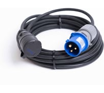 Удлинитель бытовой-промышленный шнур Энаргит 220 Вольт, КГтп-ХЛ 3х2,5 (30 метров, 1 розетка 16А CEE7/4 «Schuko», вилка 16А IEC60309, IP 44) КГ325-30-116Б-16П-44