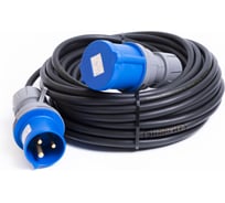 Удлинитель промышленный шнур Энаргит 220 Вольт, КГтп-ХЛ 3х4 (40 метров, 1 розетка 32А IEC60309, вилка 32А IEC60309, IP 44) КГ340-40-132П-32П-44