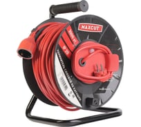 Удлинитель силовой MaxCut на пластиковой катушке ECRO 210-30 ПВС (2х1), 30м, 1 гнездо, ПВС, IP20, 2200Вт 990240001